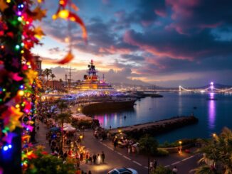 Immagine del Carnaval di Tenerife con misure di sicurezza