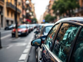 Hombre detenido por vandalismo de coches en Barcelona