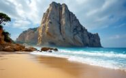 Vista panoramica di Calpe con spiaggia e sole