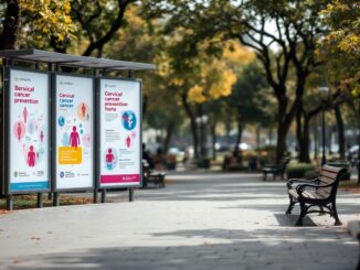 Mujer en consulta médica para cribado de cáncer de cérvix