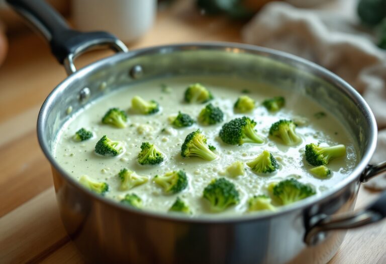 Crema de brócoli saludable para el invierno