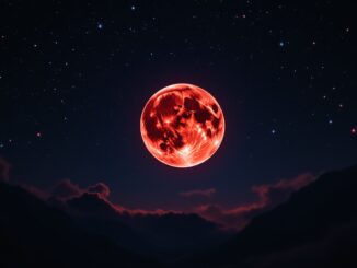 Eclipse lunar con luna de sangre visibile in Spagna