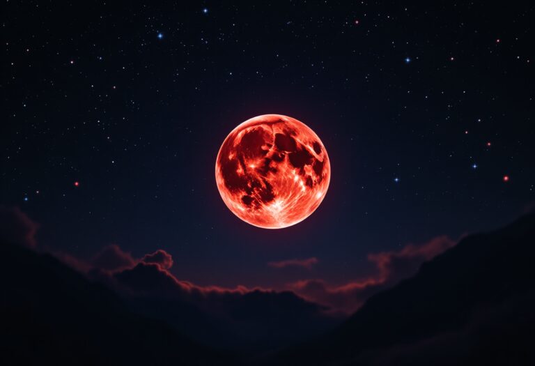 Eclipse lunar y luna de sangre en España