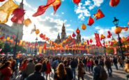 Immagine dell'esplosione durante le Fallas di València