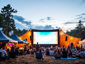 Immagine del Festival de Málaga con film e pubblico