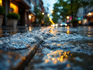 Inundaciones en las calles de Madrid tras fuertes lluvias