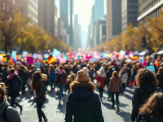 Manifestazione del 8M per i diritti delle donne