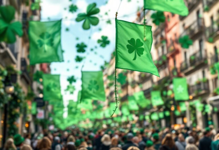 Madrid celebra San Patricio con il verde