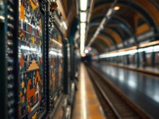 Immagine storica del primo metro di Barcellona