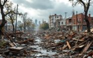 Immagine di un tornado che colpisce Florida causando danni